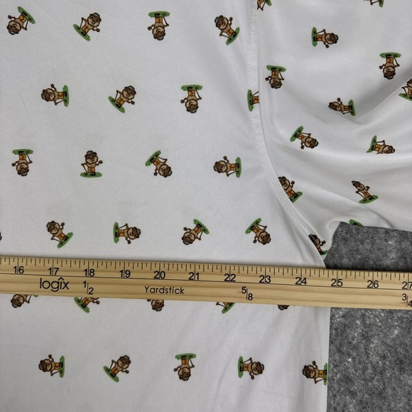 Backspin Golf Polo Shirt Mens XXL White Gophers Performance - Picture 7 of 10